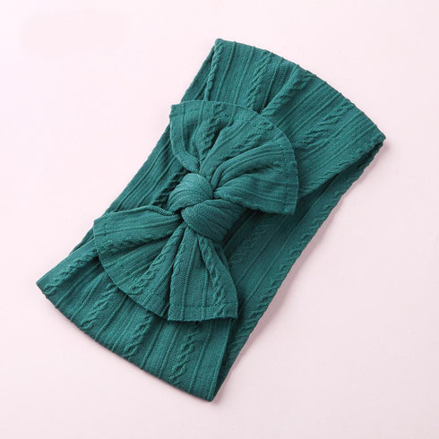 Baby Hair Band Jacquard Wide Edge Bow Children's Hair Band